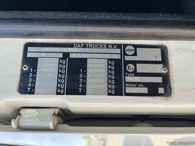 Standard-SZM DAF XF 480 FT SSC / 841 dkm / New Tacho / 2 Tanks /...