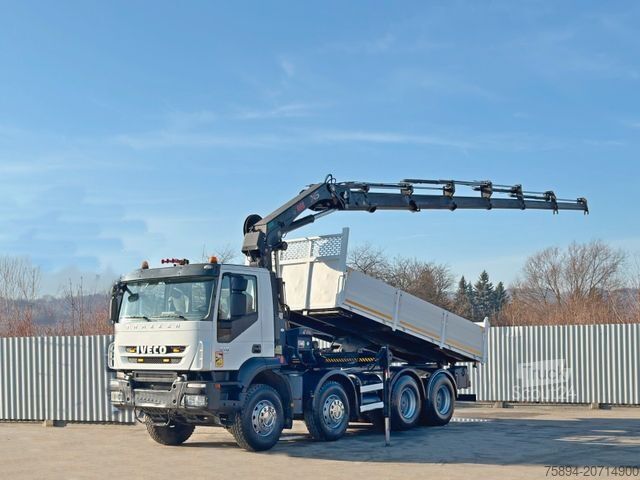 Truck mounted crane IVECO TRAKKER * HIAB 211 E - 6 HIDUO+ FUNK / 8x4 *TOP