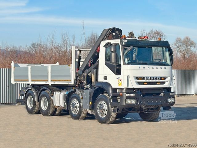 Truck mounted crane IVECO TRAKKER * HIAB 211 E - 6 HIDUO+ FUNK / 8x4 *TOP