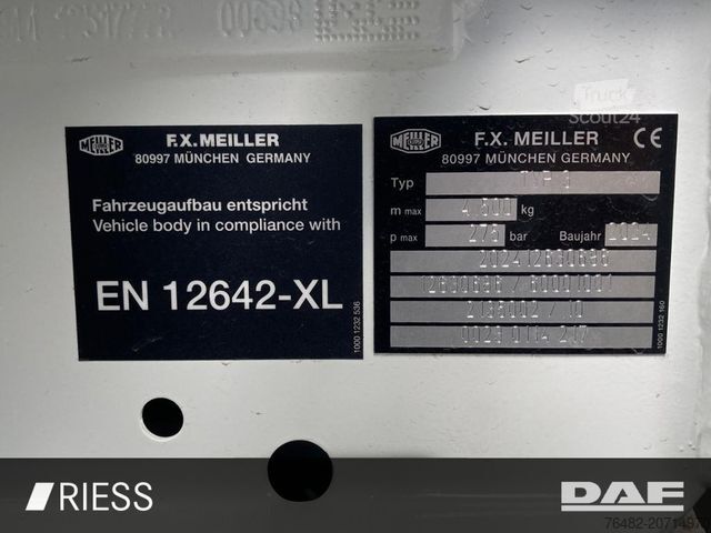 Sklápěcí vůz DAF XB 210 FA 7,49to Meiller DSK Typ 3 XB 210 FA 7,4