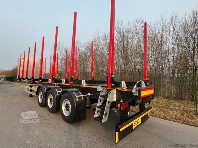 Log semitrailer DOLL 3-Achs-Sattelauflieger LOGO 12