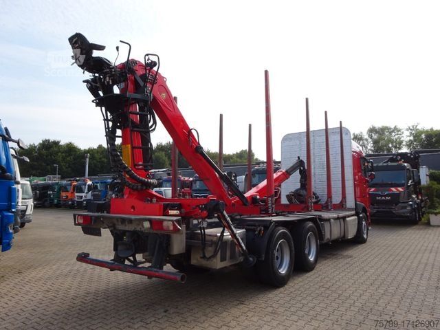 Tomruk kamyonu DAF XF 510 + EPSILON M120Z Holzheckladekran +Greifer