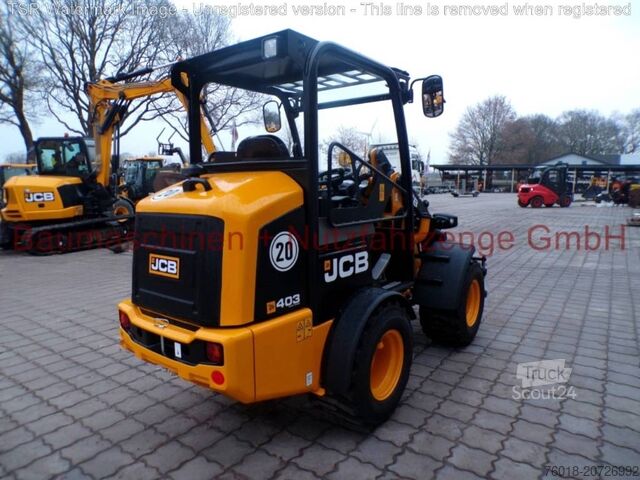Wheel loader JCB 403 25 PS Canopy NEU
