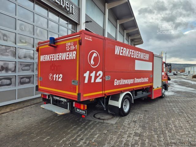 Camion per usi speciali MAN LE 9.150 Feuerwehr Schmitz GW-6 Gerätewagen