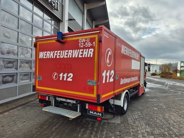 Camion per usi speciali MAN LE 9.150 Feuerwehr Schmitz GW-6 Gerätewagen