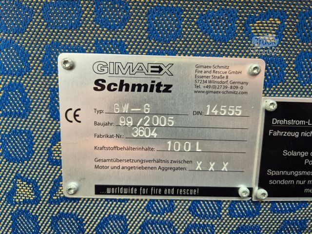 Camion per usi speciali MAN LE 9.150 Feuerwehr Schmitz GW-6 Gerätewagen