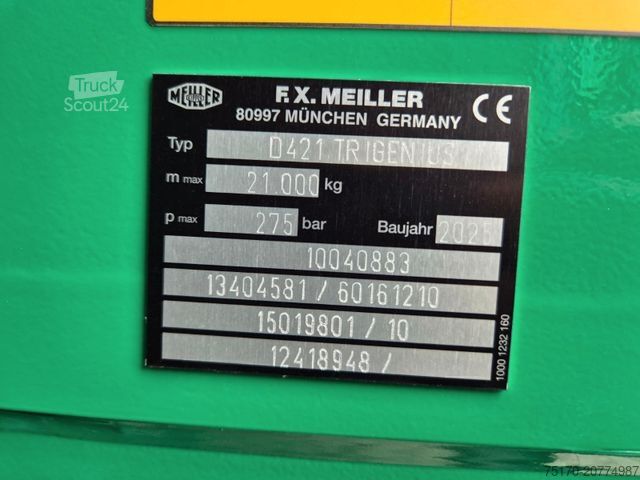 Tipper truck IVECO AS360X50Z/P HR ON+ 8x4 Meiller AHK Intarder Cam