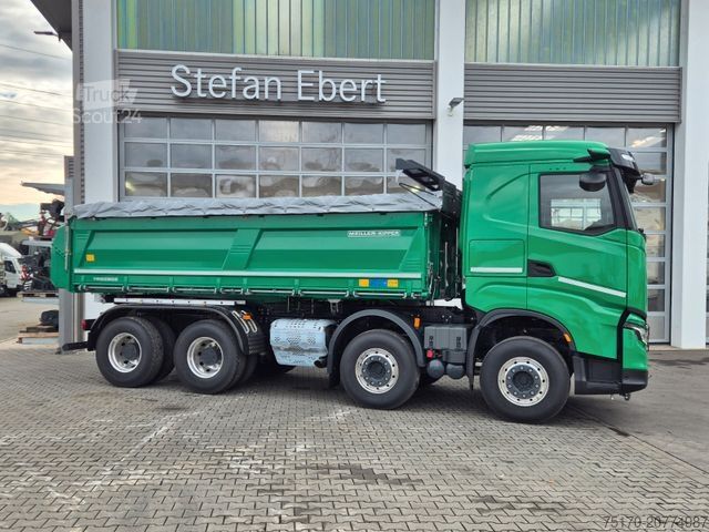 Tipper truck IVECO AS360X50Z/P HR ON+ 8x4 Meiller AHK Intarder Cam