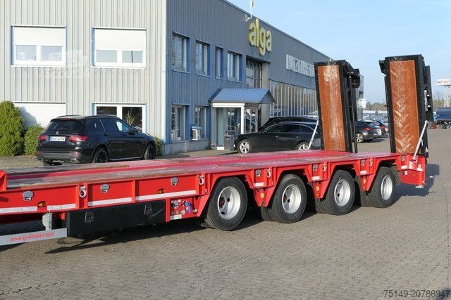 Zema profila puspiekabe GVN 4GVN, Lenk-Lift, hydr. Rampen, Verbreiterbar