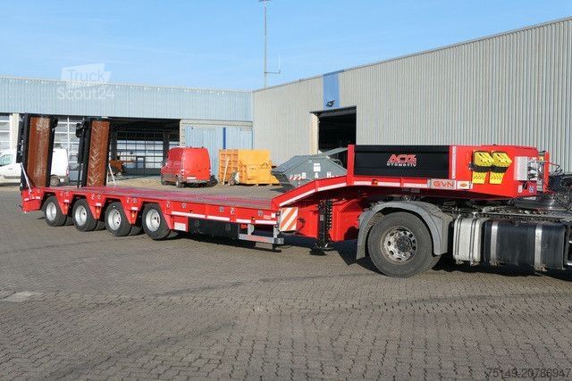 Zema profila puspiekabe GVN 4GVN, Lenk-Lift, hydr. Rampen, Verbreiterbar