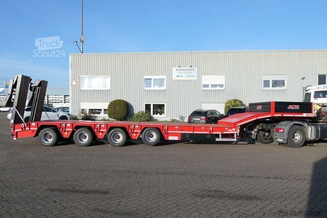 Zema profila puspiekabe GVN 4GVN, Lenk-Lift, hydr. Rampen, Verbreiterbar