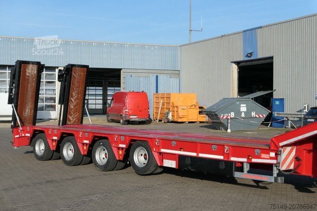 Zema profila puspiekabe GVN 4GVN, Lenk-Lift, hydr. Rampen, Verbreiterbar