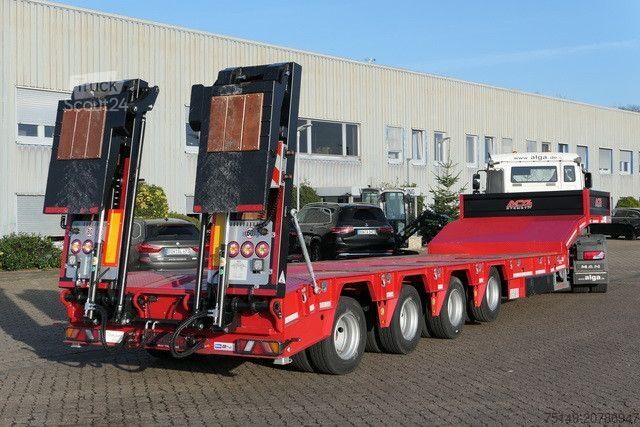 Zema profila puspiekabe GVN 4GVN, Lenk-Lift, hydr. Rampen, Verbreiterbar