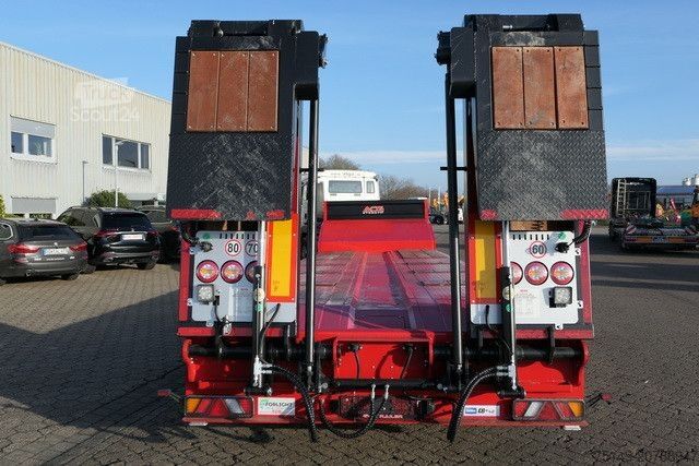 Zema profila puspiekabe GVN 4GVN, Lenk-Lift, hydr. Rampen, Verbreiterbar