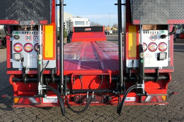 Zema profila puspiekabe GVN 4GVN, Lenk-Lift, hydr. Rampen, Verbreiterbar