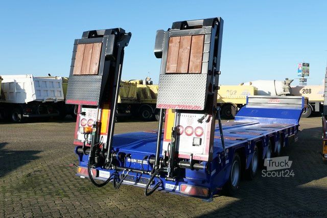 Zema profila puspiekabe GVN 4GVN, Verbreiterbar, hydr. Rampen, Lift-Lenk