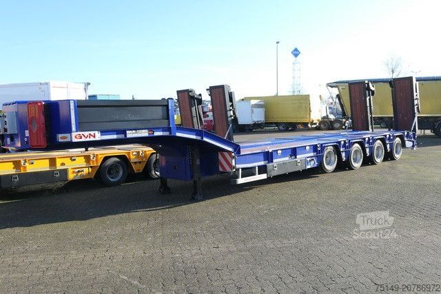 Zema profila puspiekabe GVN 4GVN, Verbreiterbar, hydr. Rampen, Lift-Lenk