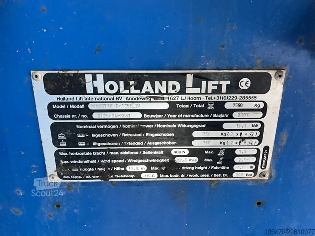 Nůžkový zvedací stůl Holland-Lift Q 135 El 24 (15m)