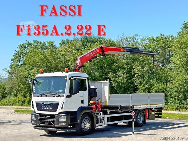 Krautuvas sumontuotas ant sunkvežimio MAN TGS 18.360 * FASSI F135A.2.22 + FUNK *TOPZUSTAND