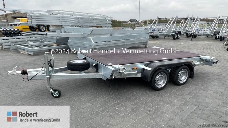 Aanhangwagen voor personenauto met 10-voets container met vloer