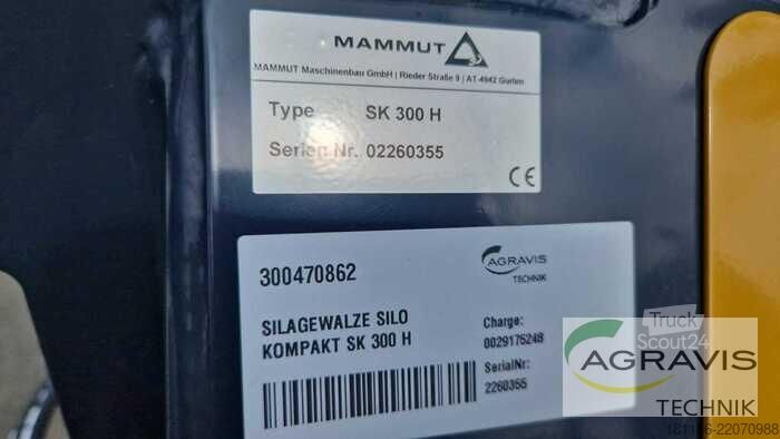Оборудване за силажиране Mammut KIPPER SILAGEWALZE SILO KOMPAKT SK 300 H