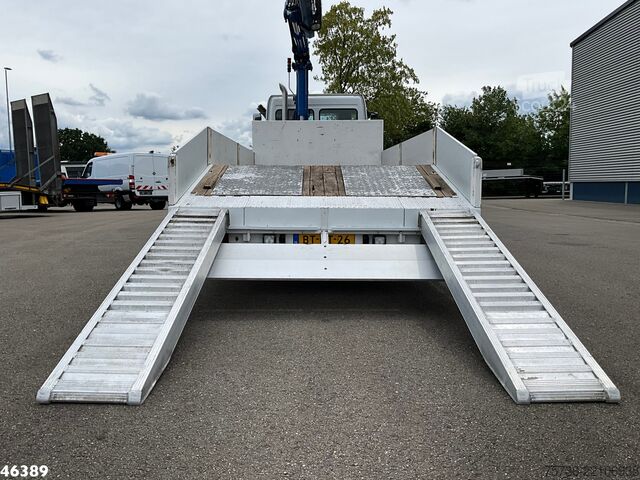 Bestelwagen autodrager Mercedes-Benz Axor 1824 Euro 5 HMF 12 Tonmeter laadkraan Just...