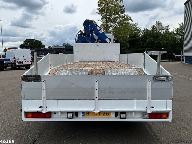 Bestelwagen autodrager Mercedes-Benz Axor 1824 Euro 5 HMF 12 Tonmeter laadkraan Just...