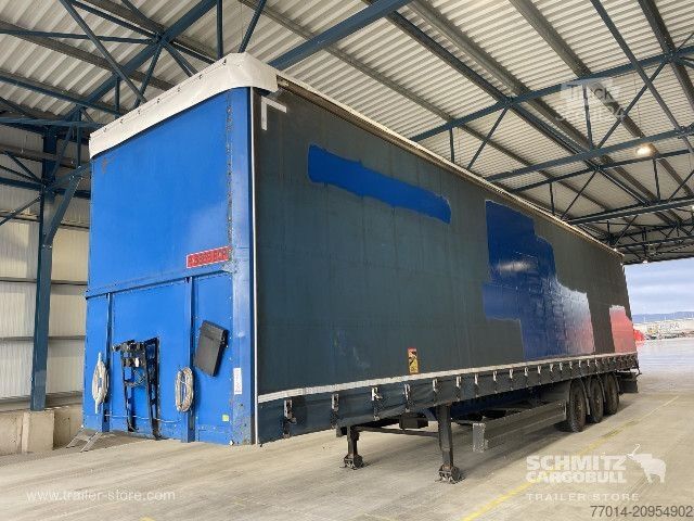 Auflieger mit Pritsche & Plane Berger Curtainsider Mega