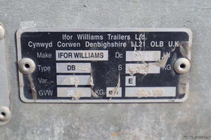Ifor Williams 2HB 2-assige aanhangwagen, 2.856 kg capaciteit, incl. laden Ifor Williams 2HB 2 Axel Trailer, 2.856 kg Capacity, Incl Loadin