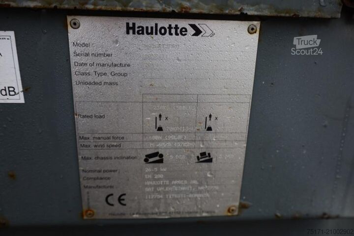 Scharnierende telescopische hoogwerker Haulotte HA16RTJ Pro Diesel, 4x4x4 Drive, 16 m Working Heig