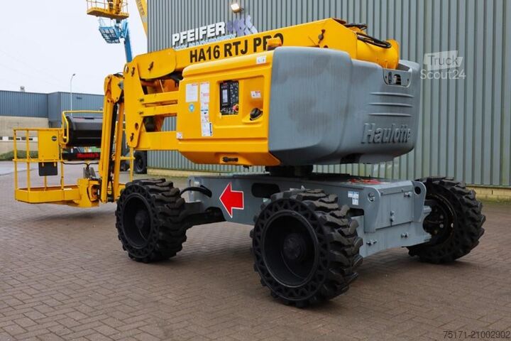 Scharnierende telescopische hoogwerker Haulotte HA16RTJ Pro Diesel, 4x4x4 Drive, 16 m Working Heig