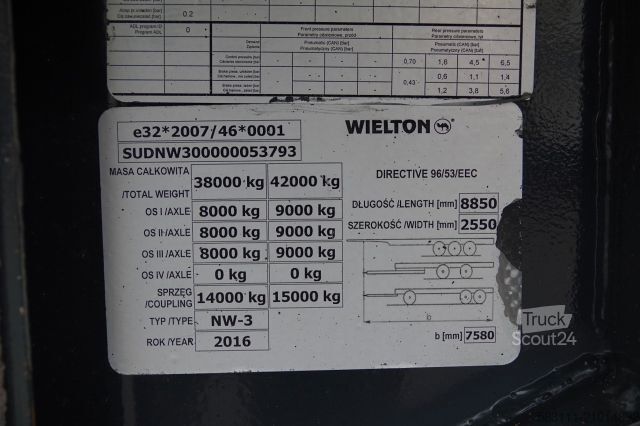 Полуприцеп-самосвал SCHMITZ CARGOBULL WYWROTKA 40 M3 / MULDA ALUMINIOWA / O? PODNOSZON