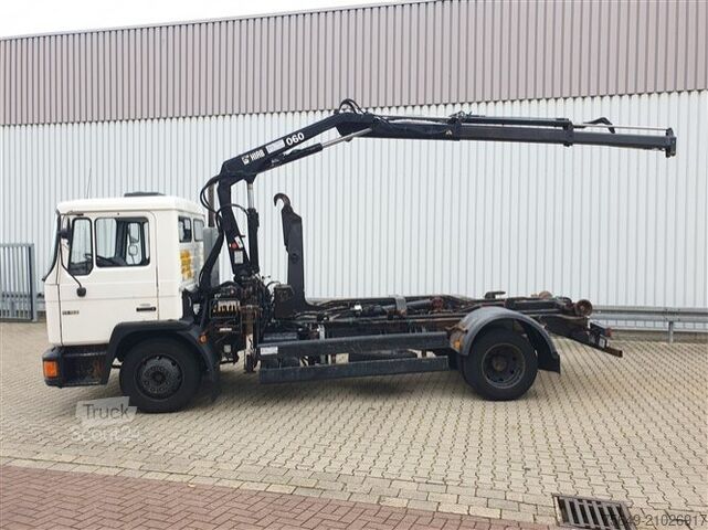Camion benne à bras amovible MAN 14.152 F 4x2 BB 14.152 F 4x2 BB mit Kran Hiab 060-2