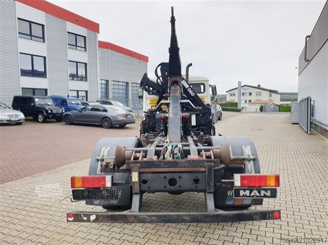 Camion benne à bras amovible MAN 14.152 F 4x2 BB 14.152 F 4x2 BB mit Kran Hiab 060-2