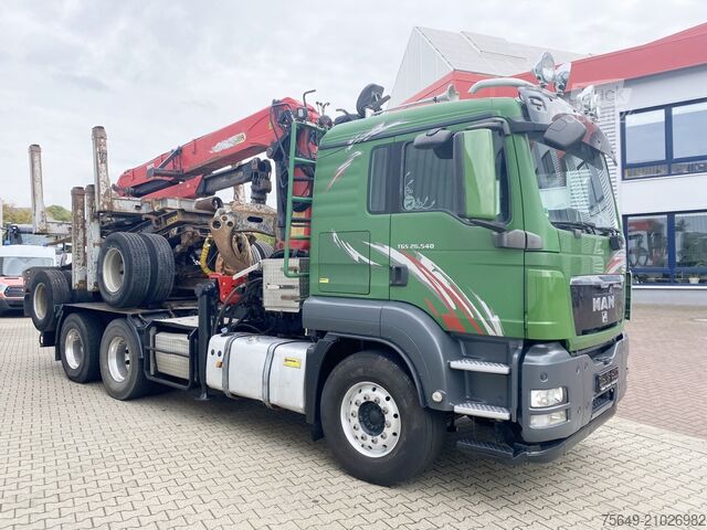 Camion forestier MAN TGS 26.480 6x4 BB TGS 26.480 6x4 BB, Intarder, Kran Epsilon S270L88, Langholz