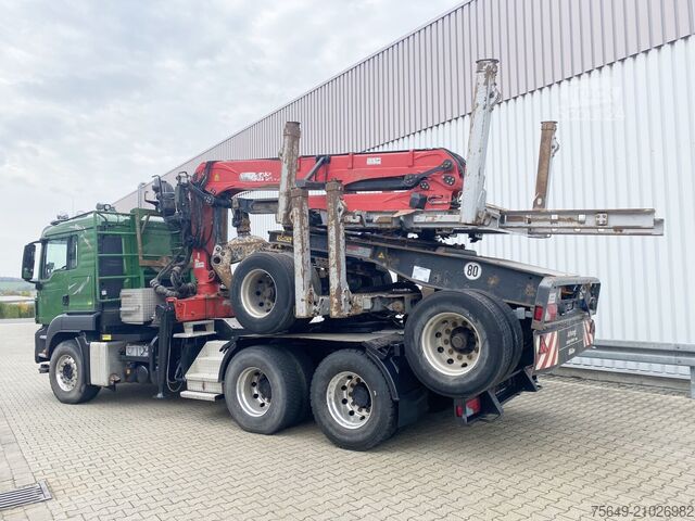 Camion forestier MAN TGS 26.480 6x4 BB TGS 26.480 6x4 BB, Intarder, Kran Epsilon S270L88, Langholz