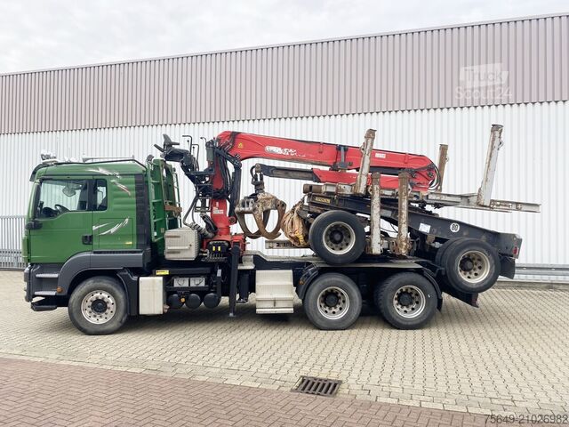Camion forestier MAN TGS 26.480 6x4 BB TGS 26.480 6x4 BB, Intarder, Kran Epsilon S270L88, Langholz