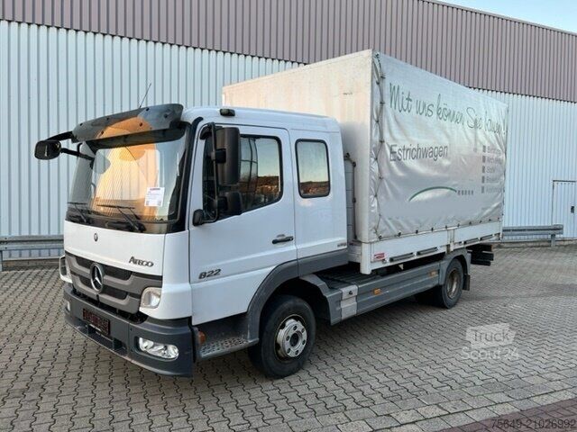 Pritschenwagen Mercedes-Benz Atego 822 4x2 Atego 822 4x2, Doka mit Kombisitzbank