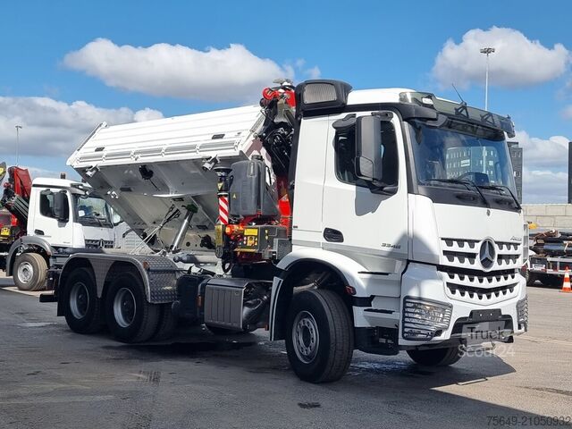 Grue à tour Mercedes-Benz Arocs 3348 K 6x4 Arocs 3348 K 6x4, Kran Fassi F255A.2.24, MultimediaCockpit, Navi, Funk