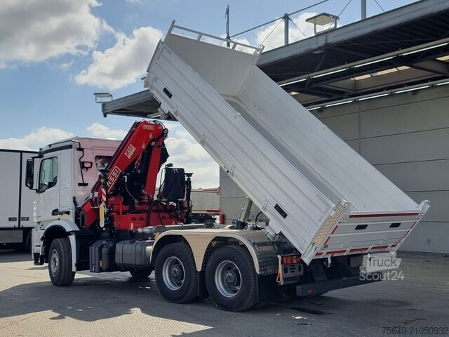 Grue à tour Mercedes-Benz Arocs 3348 K 6x4 Arocs 3348 K 6x4, Kran Fassi F255A.2.24, MultimediaCockpit, Navi, Funk
