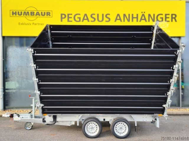 Τριπλής κατεύθυνσης ανατρεπόμενο ρυμουλκούμενο HUMBAUR HTK 3500.31 Hochlader 3-Seitenkipper NEU 2025