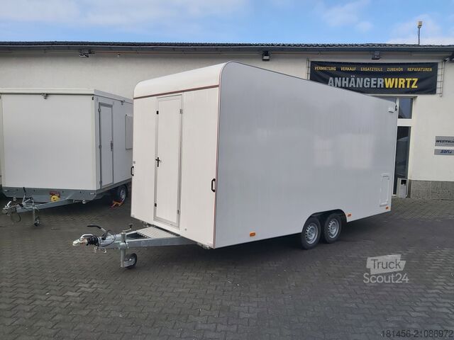 Vending trailer trailershop 520x230x230cm riesig retro 3 Klappen Leerwagen DIY