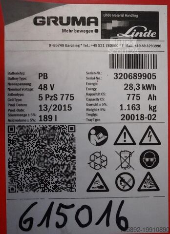 Truckbatteri AIM 48 Volt 5 PzS 775 Ah