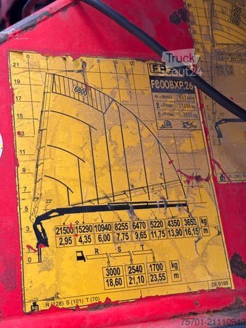 Grua montada em camião SCANIA R 420 8x4 Wechselaufbau Kran Fassi Funk