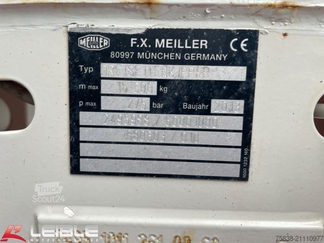 Trojstranný sklápací nákladný automobil MERCEDES-BENZ Arocs 2651*Meiller Bordmatik*AP-Achse*AT Motor*