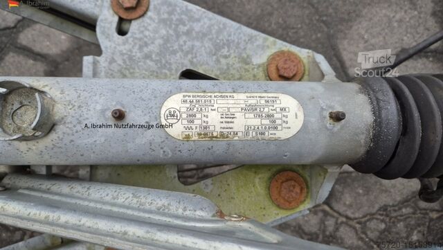 Remorcă carosată  Wagenbouw Hapert K2700 Deichsel verstellbar