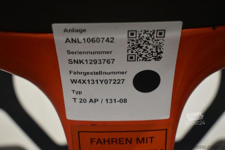 Transpalette électrique à conducteur porté debout Linde T 20 AP 131-08