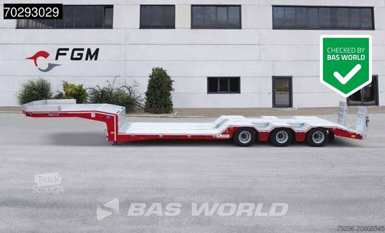 Dieplader FGM FGM37 lift/steering axle