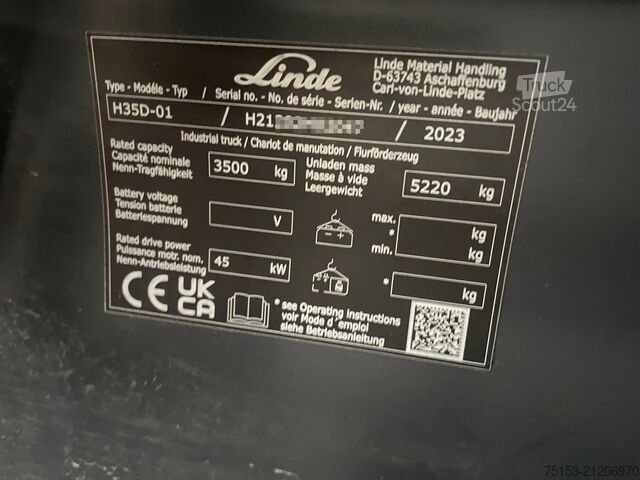 Diesel gaffeltrucker Linde H35D-01-1202