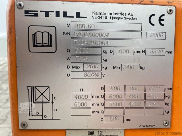 Elektrisk – 4 hjul Still R60-60 (Kalmar)